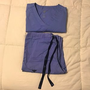 Scrub Set Ceil Blue